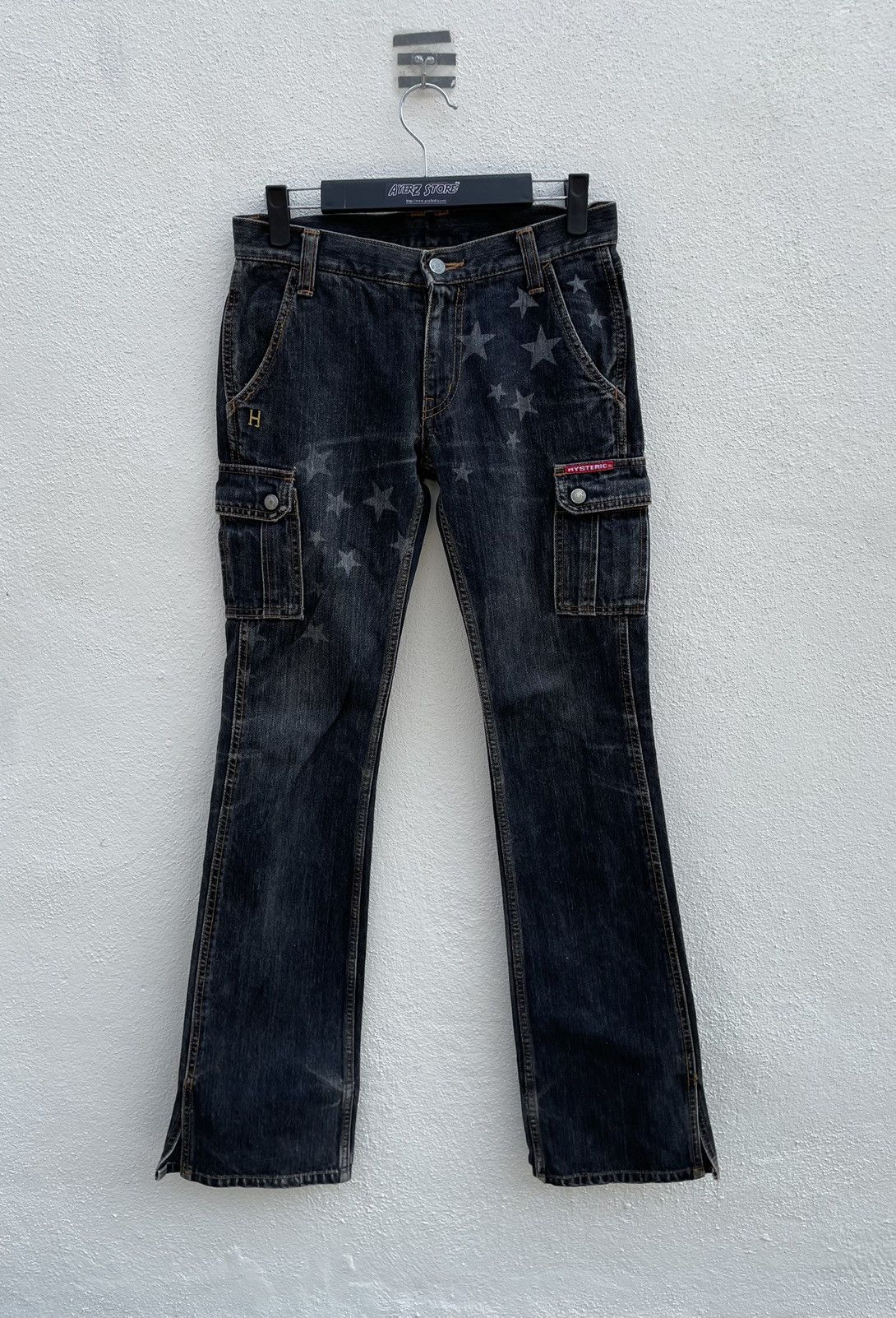 Hysteric Glamour Hysteric Glamour Cargo Pocket Flare Jeans Made In Japan Size US 29 - 1 Thumbnail