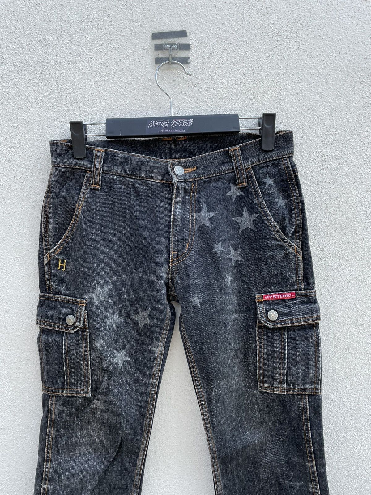 Hysteric Glamour Hysteric Glamour Cargo Pocket Flare Jeans Made In Japan Size US 29 - 2 Thumbnail