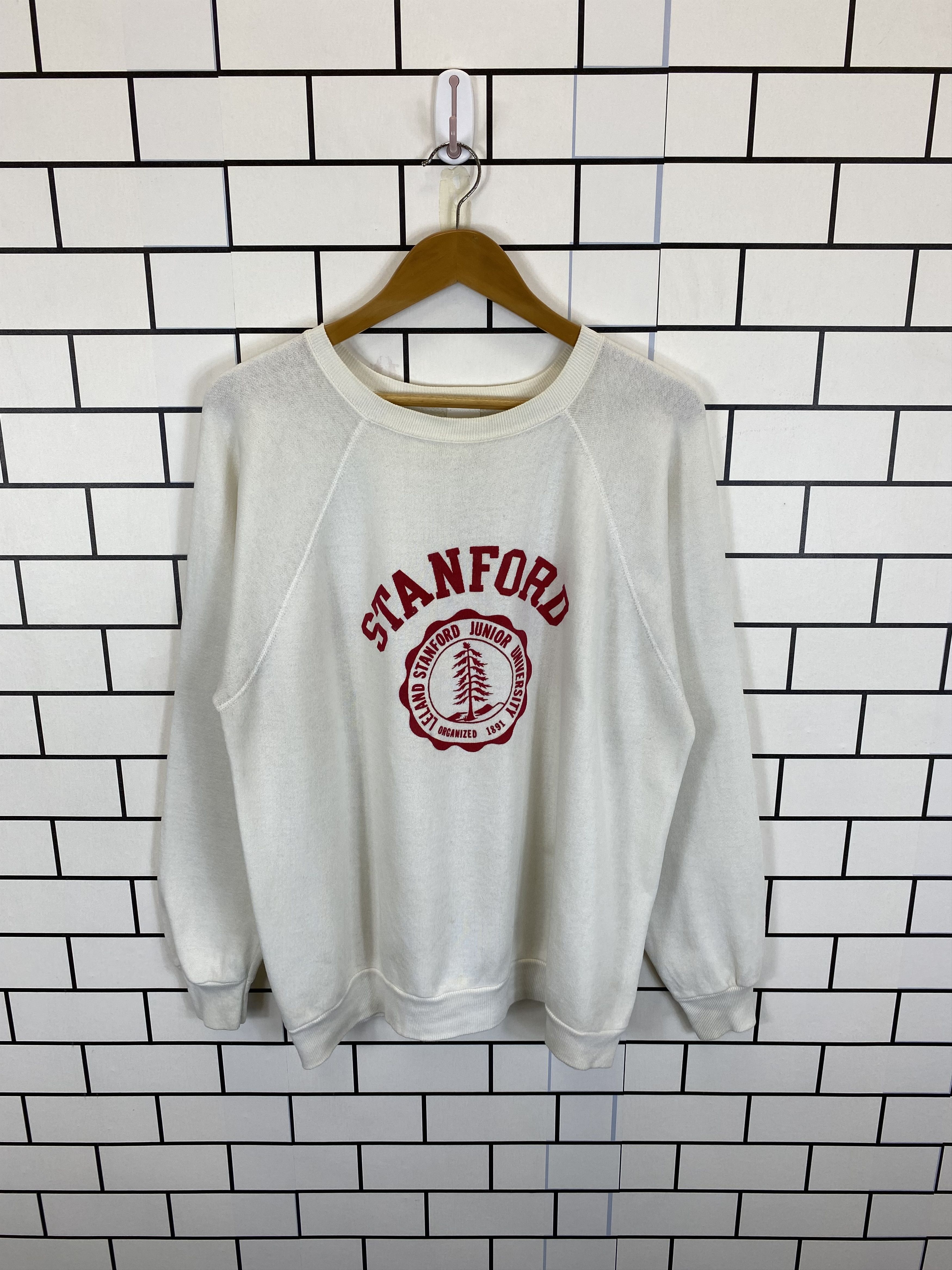 Vintage Leland Stanford shops Junior University Cardinal College Crewneck Sweatshirt