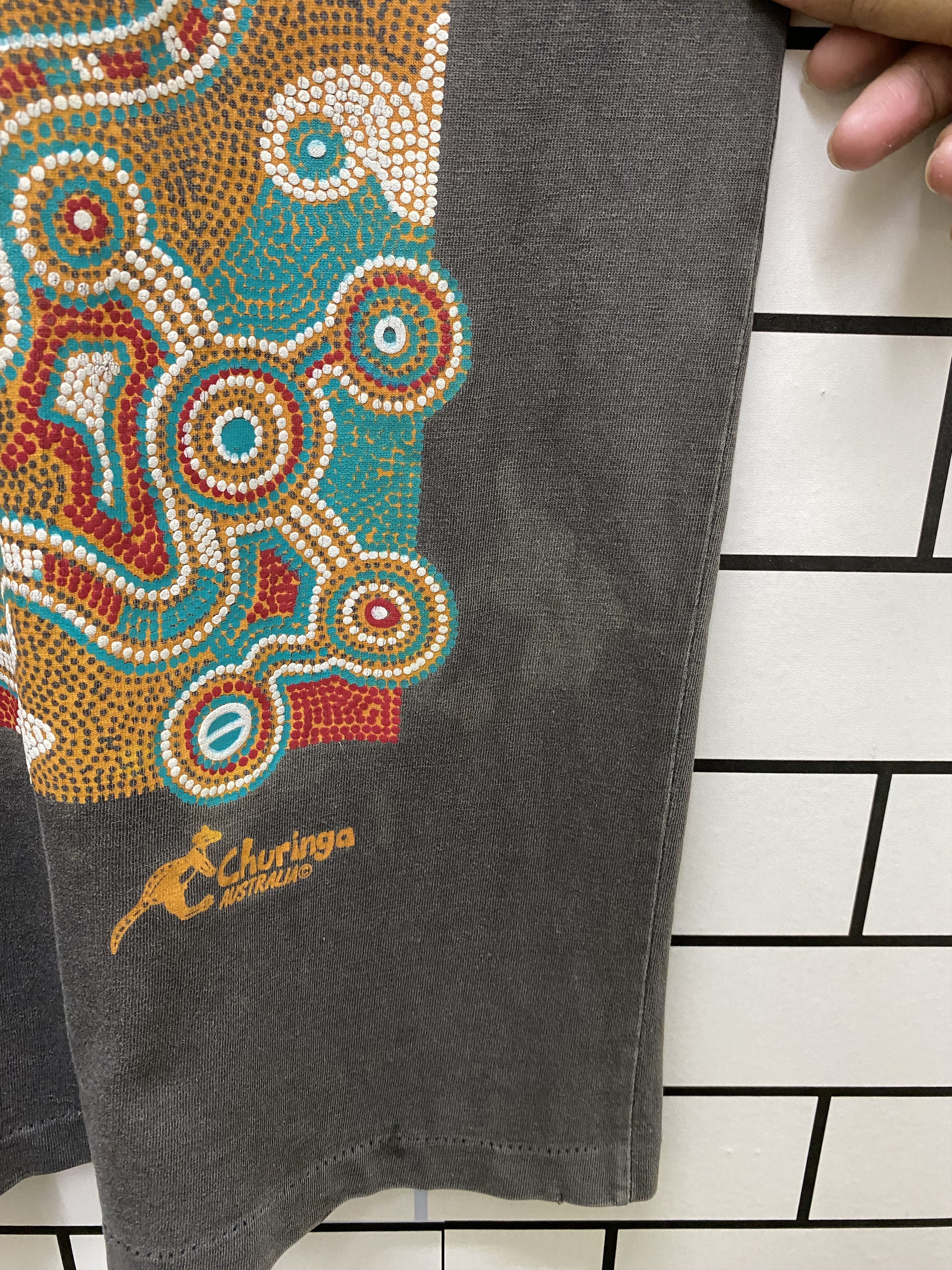 Vintage Vintage 90's Path Of The Emu Australia Art T-Shirt Size US M / EU 48-50 / 2 - 8 Thumbnail
