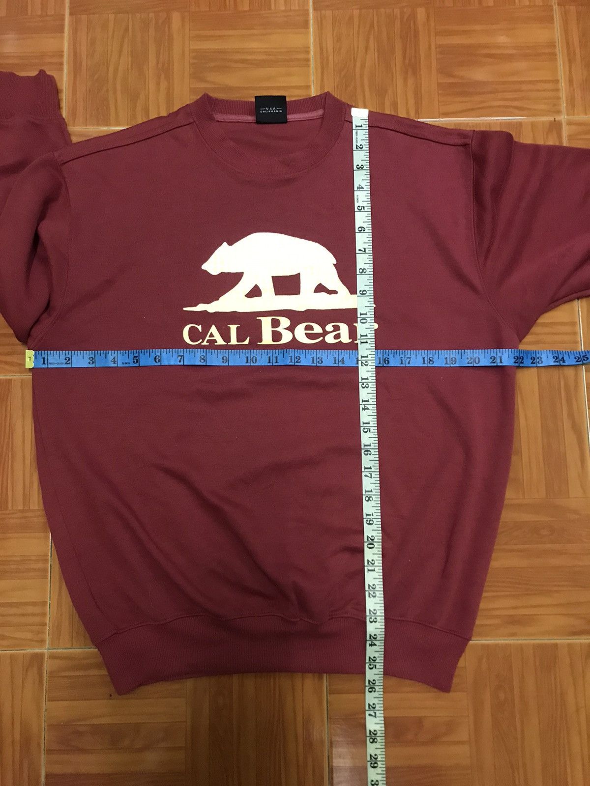 Japanese Brand Cal bear Usa Fleece Sweatshirt Big Logo very rare Size US M / EU 48-50 / 2 - 7 Thumbnail