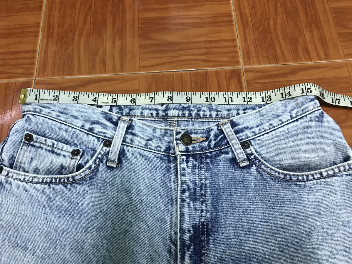 Edwin Vintage Acid Wash Straight Leg Jeans Distressed Hem Faded Size US 31 - 12 Thumbnail