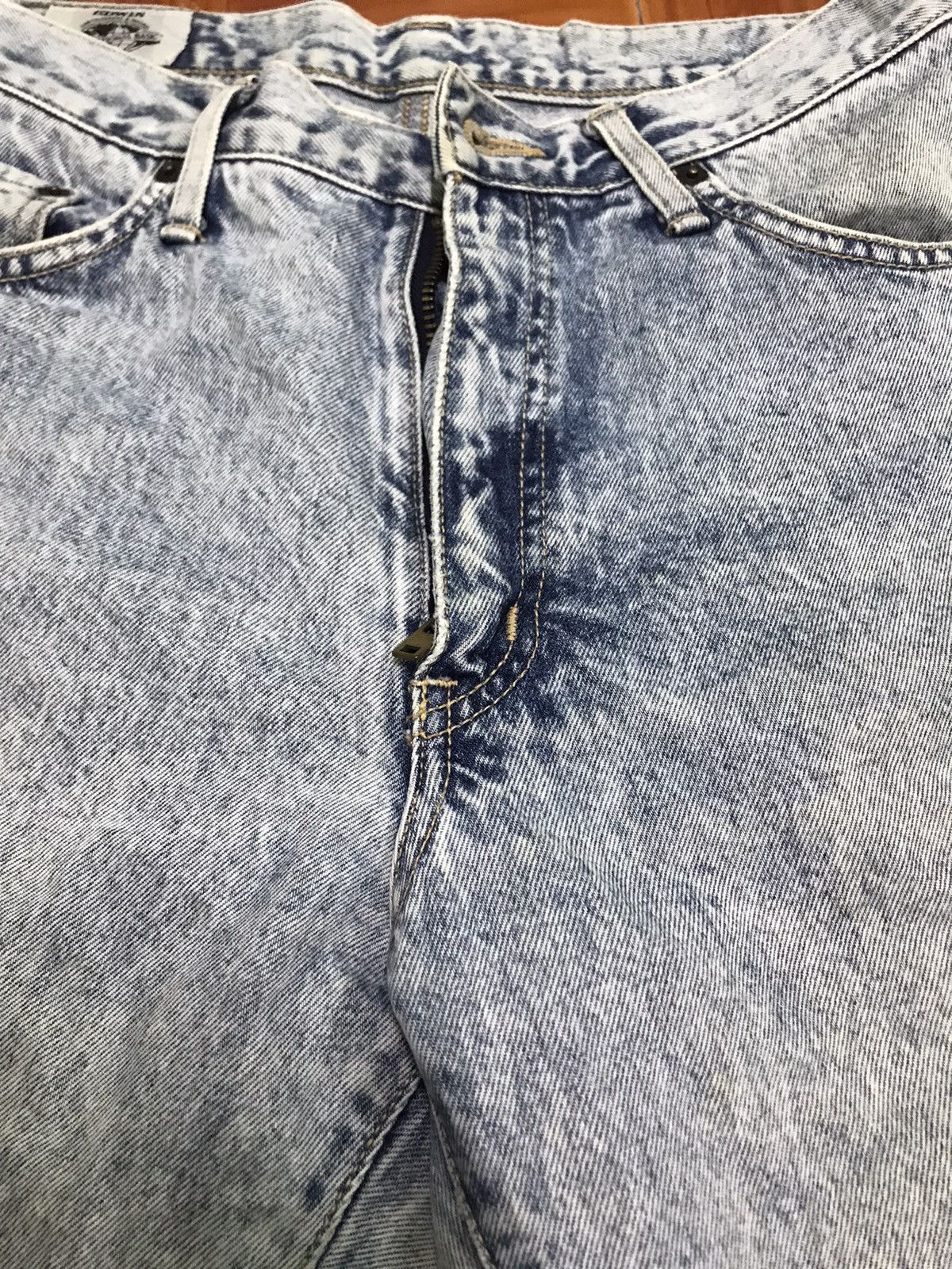 Edwin Vintage Acid Wash Straight Leg Jeans Distressed Hem Faded Size US 31 - 7 Thumbnail