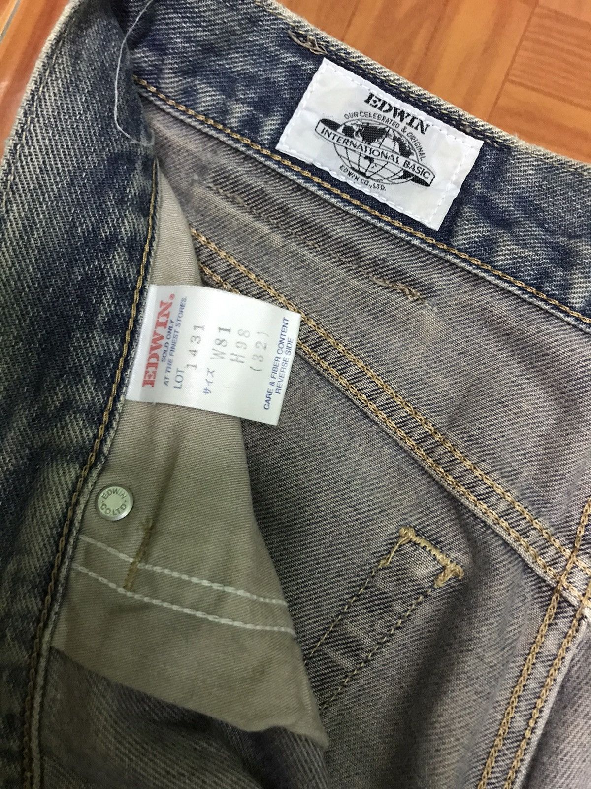 Edwin vintage distressed edwin jean very rare Size US 31 - 6 Thumbnail