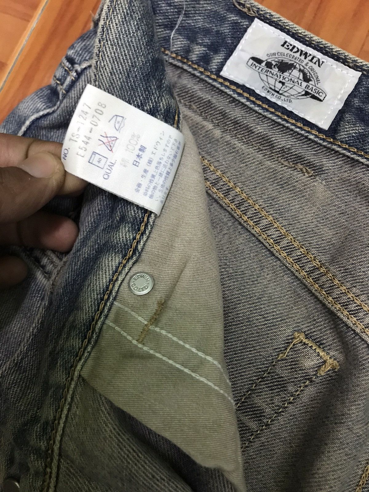 Edwin vintage distressed edwin jean very rare Size US 31 - 7 Thumbnail