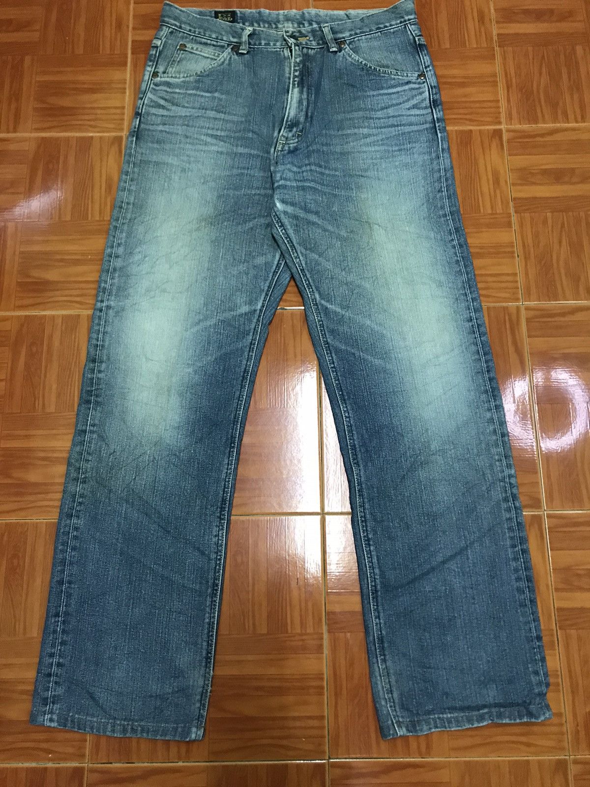 Lee Vintage Lee Jeans Light Blue Wash Lee Denim Pants Size US 33 - 1 Thumbnail