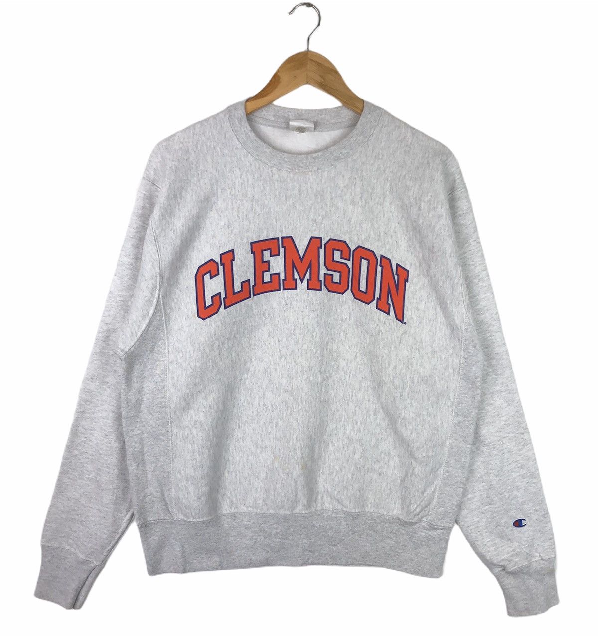 Champion × Vintage Vintage CLEMSON Champion Reverse Weave Crewneck Size US M / EU 48-50 / 2 - 1 Thumbnail