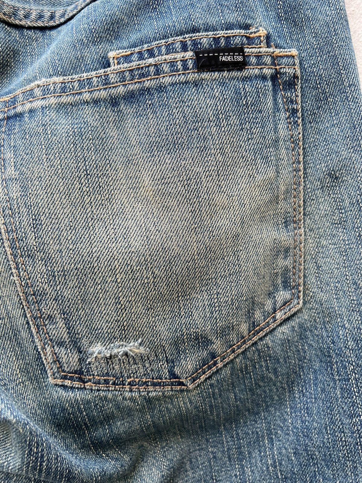 Fadeless Fadeless Japan Ripped Distressed Denim Jeans Size US 30 / EU 46 - 14 Thumbnail