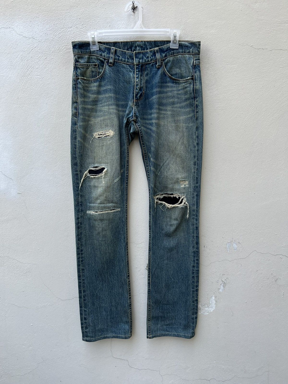 Fadeless Fadeless Japan Ripped Distressed Denim Jeans Size US 30 / EU 46 - 3 Thumbnail