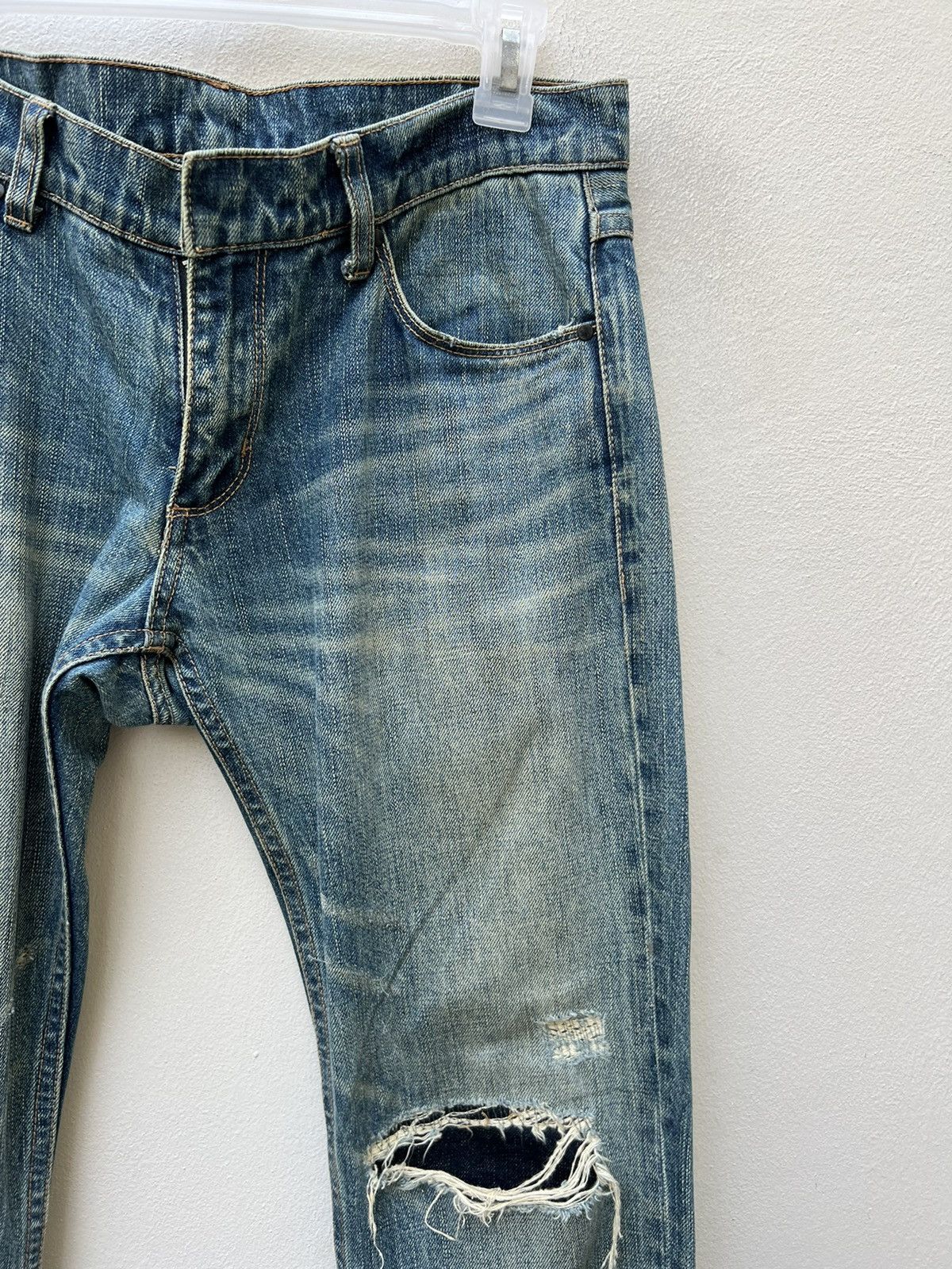 Fadeless Fadeless Japan Ripped Distressed Denim Jeans Size US 30 / EU 46 - 7 Thumbnail