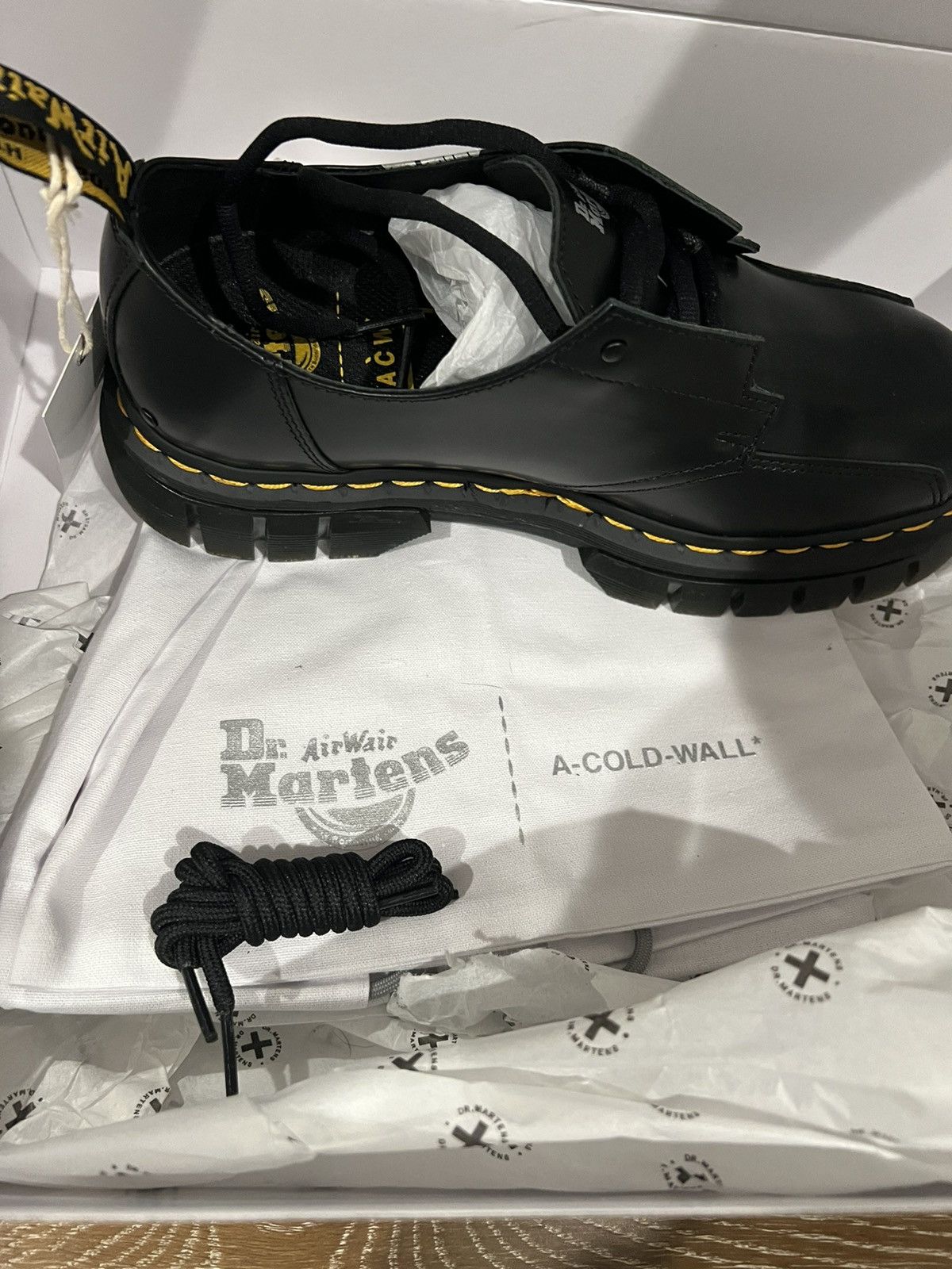 A-COLD-WALL* × Dr. Martens Dr Marten ACW Rikard Platform Shoes Size US 7 / EU 40 - 2 Thumbnail