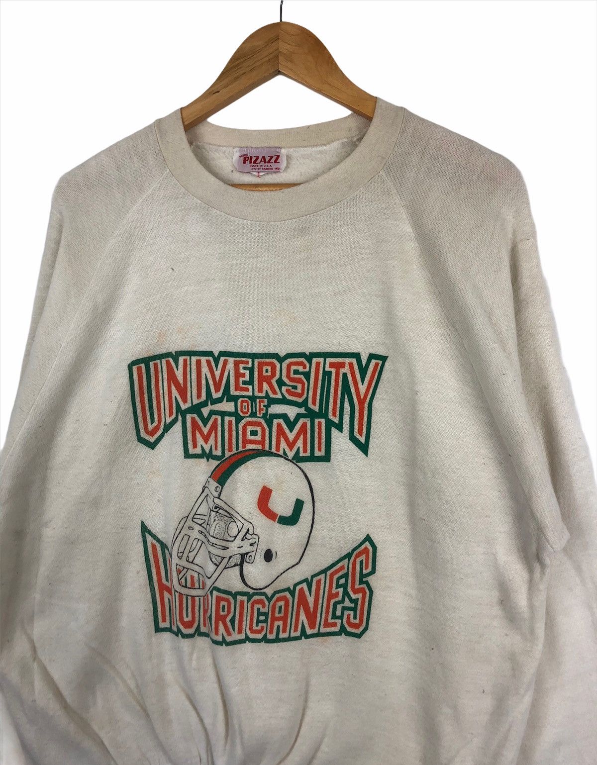 Vintage Vintage University Of Miami Hurricanes Crewneck Size US M / EU 48-50 / 2 - 2 Thumbnail