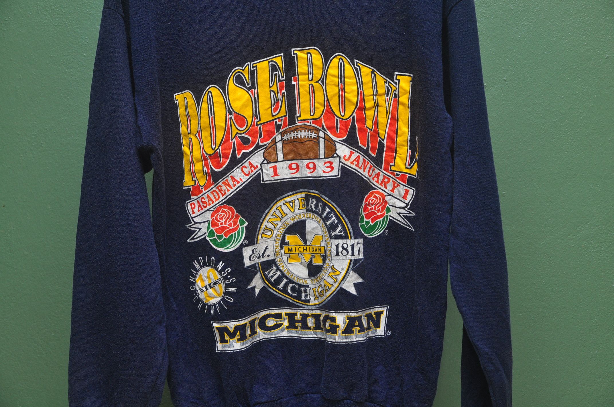 Japanese Brand × Vintage Vintage Rose Bowl Michigan University Sweatshirt Size US M / EU 48-50 / 2 - 3 Thumbnail
