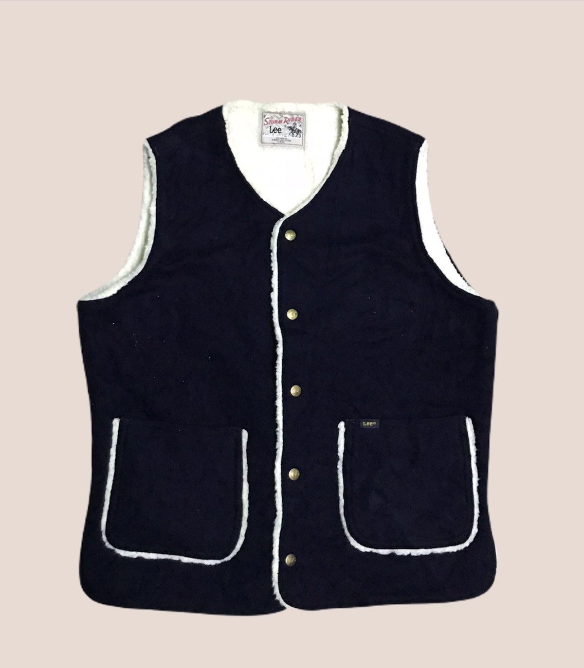 Lee Vintage Lee storm riders sherpa vest jacket Size US L / EU 52-54 / 3 - 1 Thumbnail
