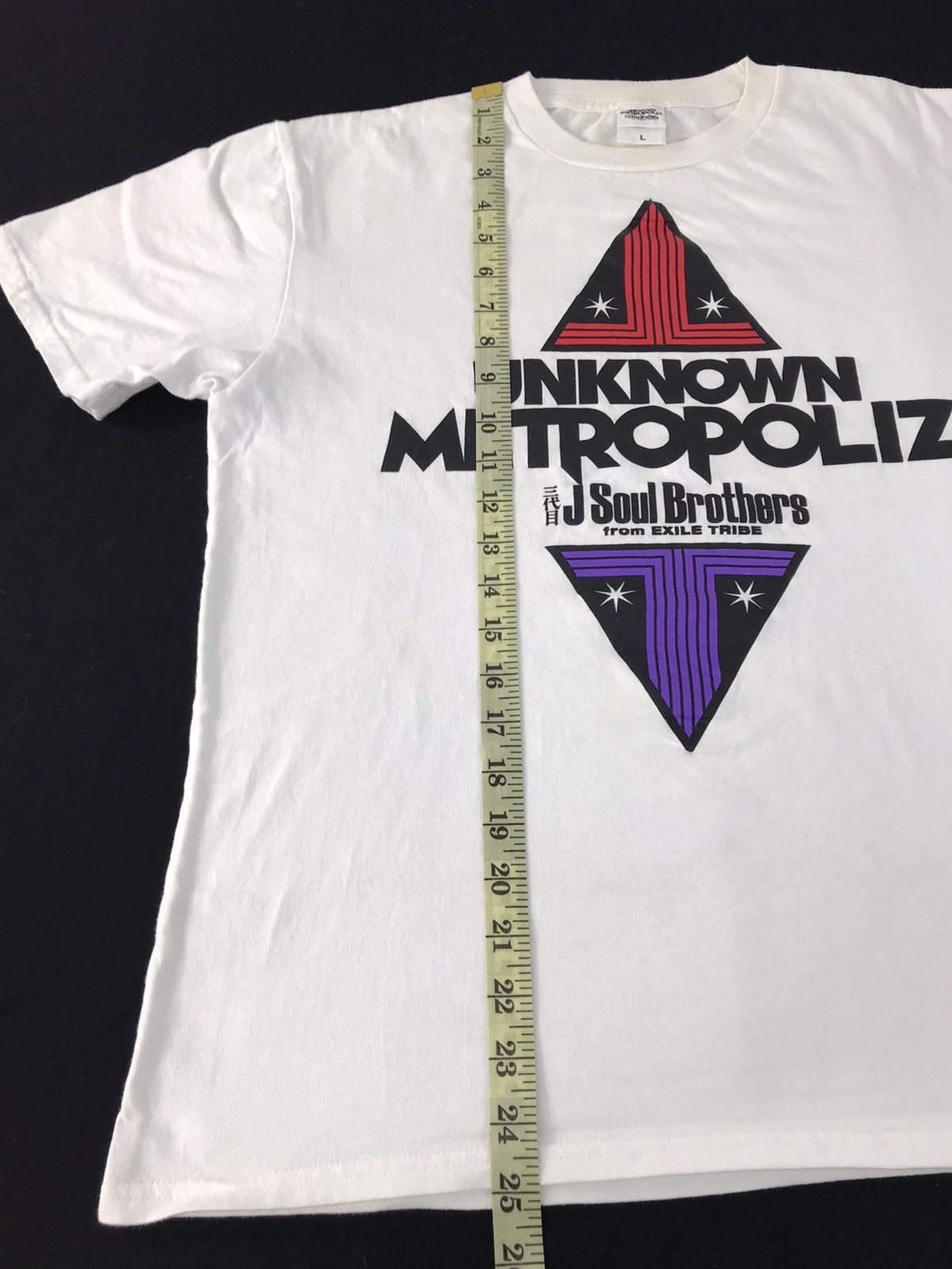 Japanese Brand Unknows Metropoliz J Soul Brother Exiles Tribe List Band Tee Size US L / EU 52-54 / 3 - 10 Thumbnail