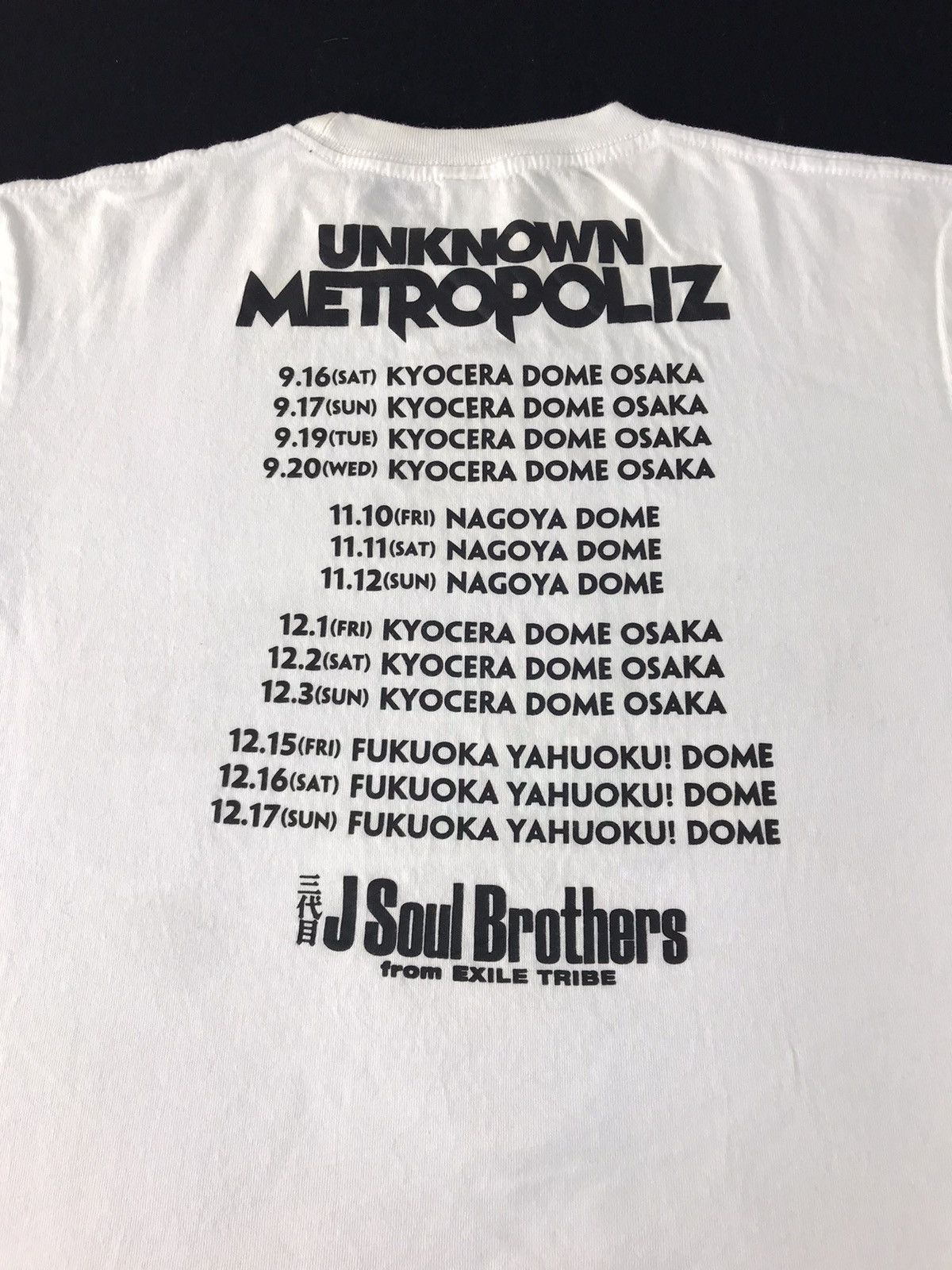 Japanese Brand Unknows Metropoliz J Soul Brother Exiles Tribe List Band Tee Size US L / EU 52-54 / 3 - 4 Thumbnail