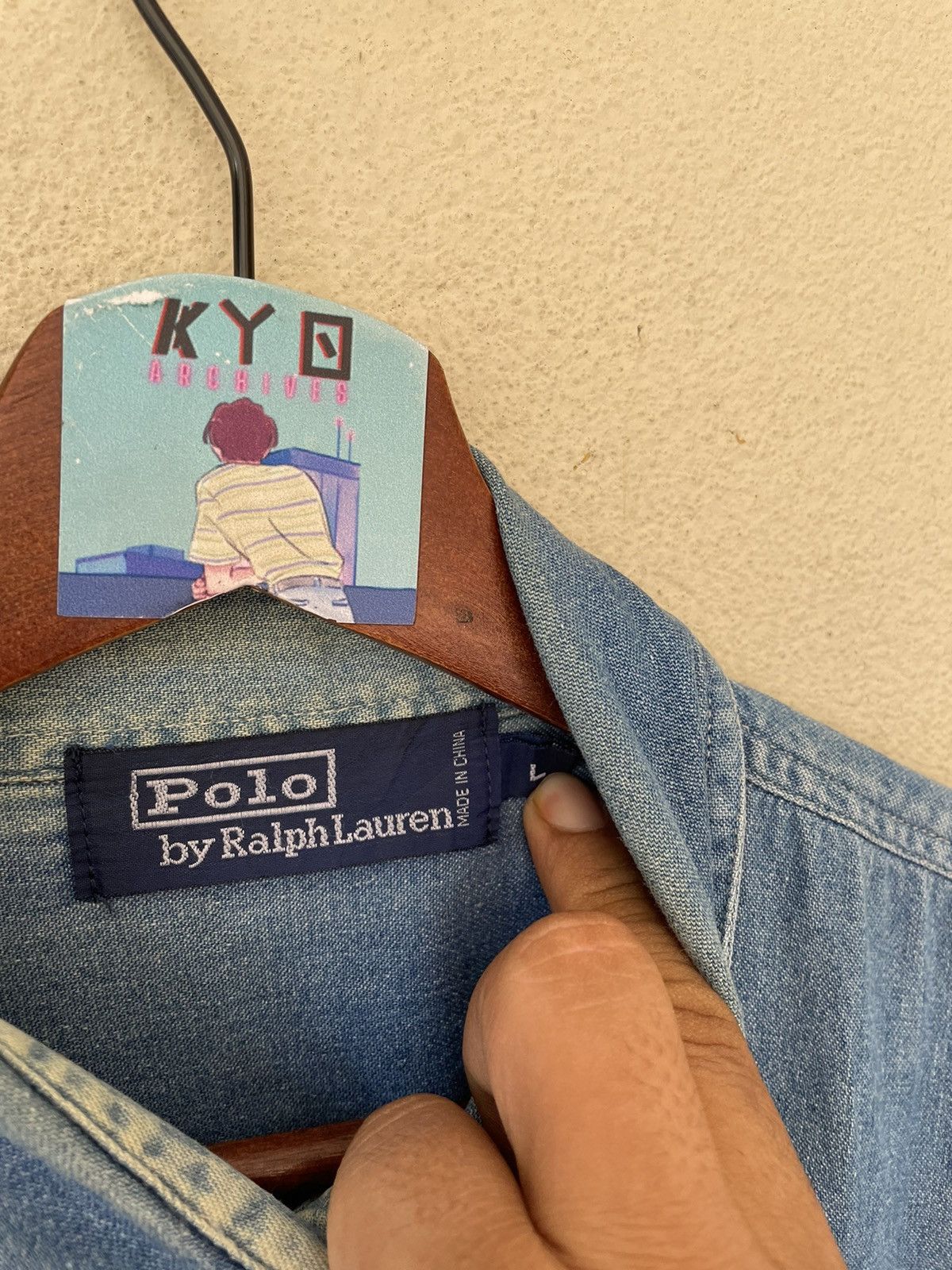 Polo Ralph Lauren VINTAGE POLO RALPH LAUREN CHAMBRAY Size US L / EU 52-54 / 3 - 5 Thumbnail