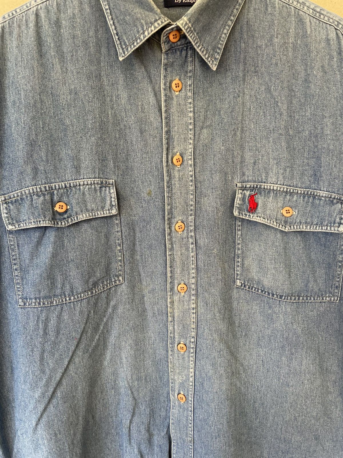 Polo Ralph Lauren VINTAGE POLO RALPH LAUREN CHAMBRAY Size US L / EU 52-54 / 3 - 6 Thumbnail