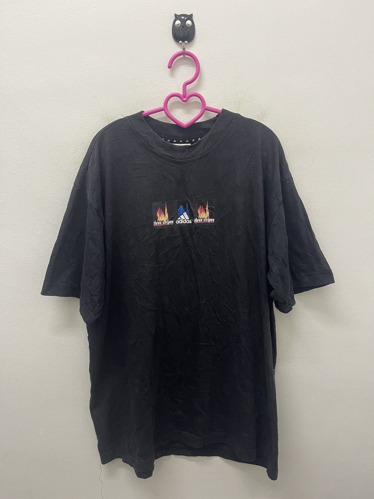 Adidas Rare Vintage ADIDAS Three Stripes Equipments Center Fire Size US XL / EU 56 / 4 - 1 Thumbnail