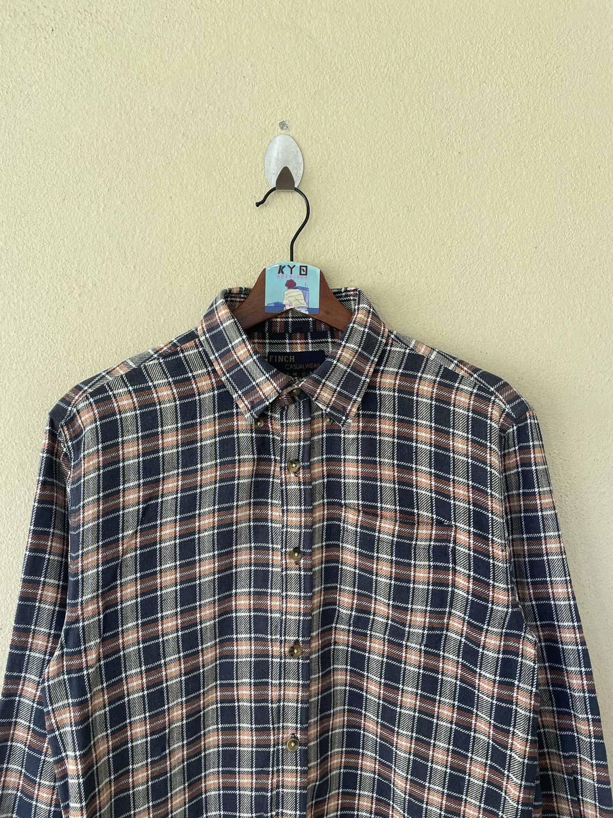 Japanese Brand FINCH CASUAL WEAR FLANNEL Size US M / EU 48-50 / 2 - 2 Thumbnail