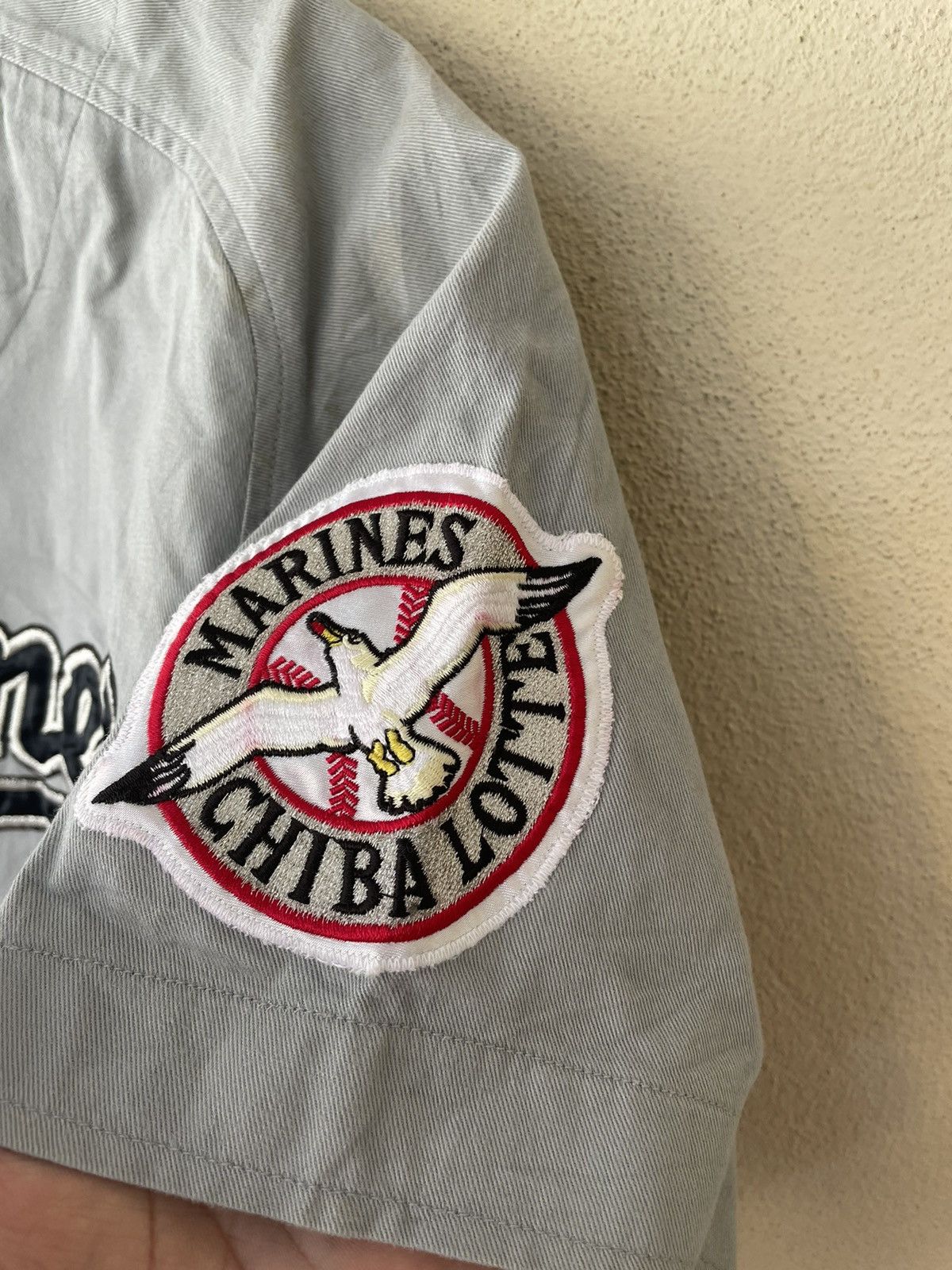 Japanese Brand × Vintage MARINES CHIBA LOTTE BASEBALL SHIRTS Size US L / EU 52-54 / 3 - 6 Thumbnail