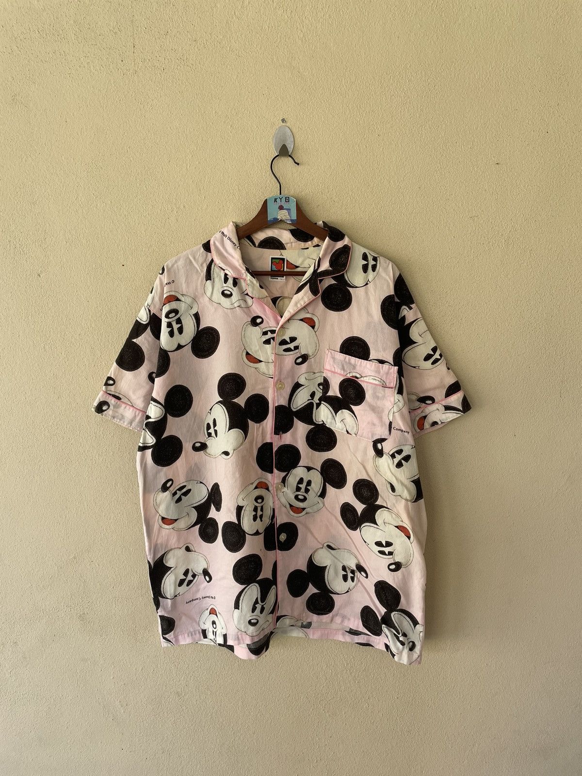 Mickey Mouse × Vintage VINTAGE OVERPRINTED MICKEY MOUSE SHIRTS Size US L / EU 52-54 / 3 - 1 Thumbnail