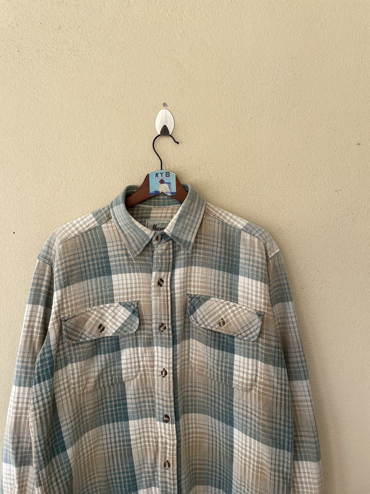 Japanese Brand × Vintage VINTAGE MACEYE PLAID FLANNEL Size US M / EU 48-50 / 2 - 3 Thumbnail