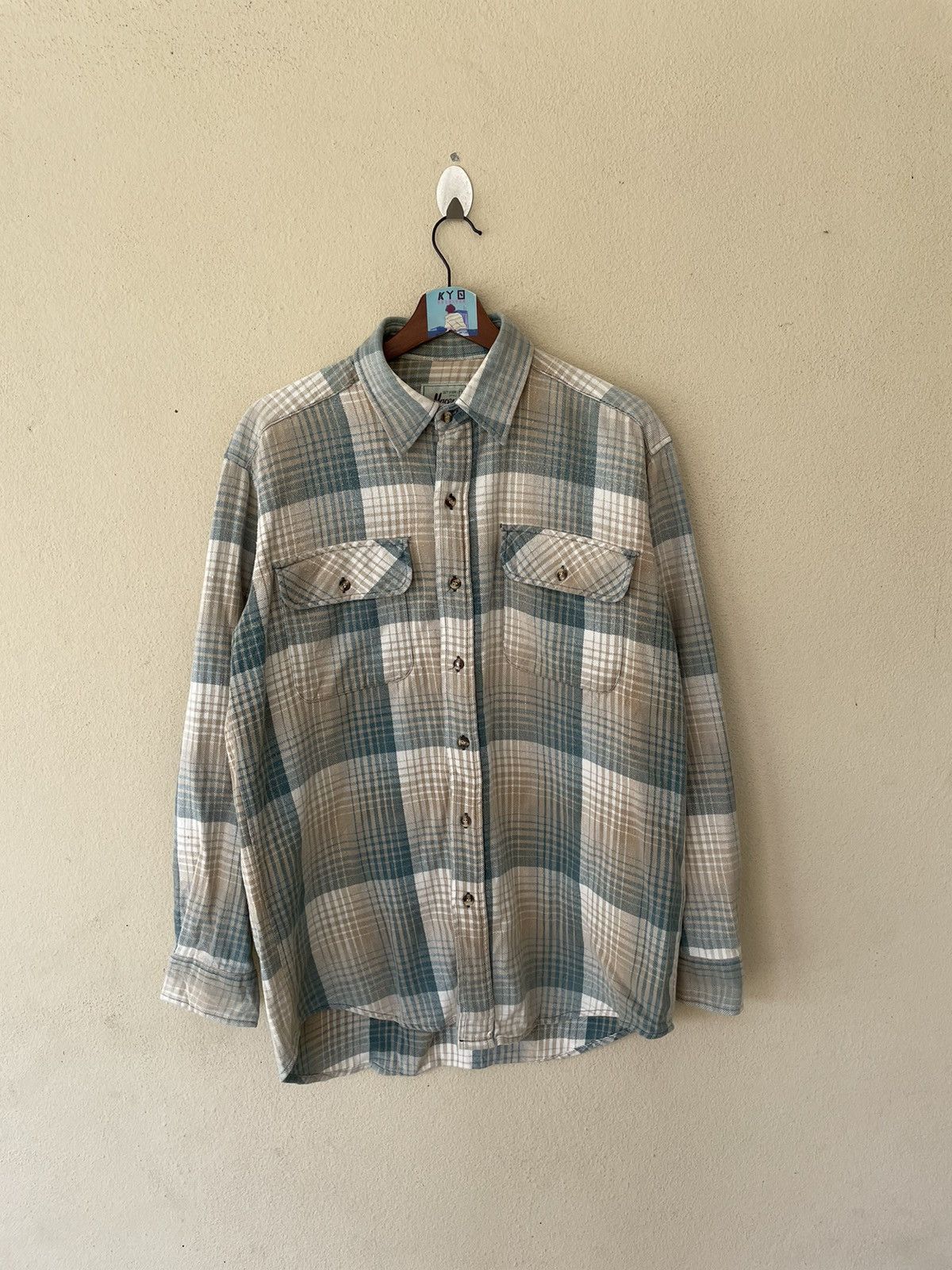 Japanese Brand × Vintage VINTAGE MACEYE PLAID FLANNEL Size US M / EU 48-50 / 2 - 1 Thumbnail