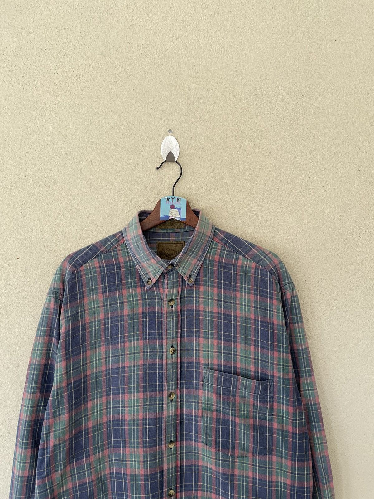 Japanese Brand × Vintage VINTAGE PLAID FISHING FLANNEL Size US L / EU 52-54 / 3 - 3 Thumbnail