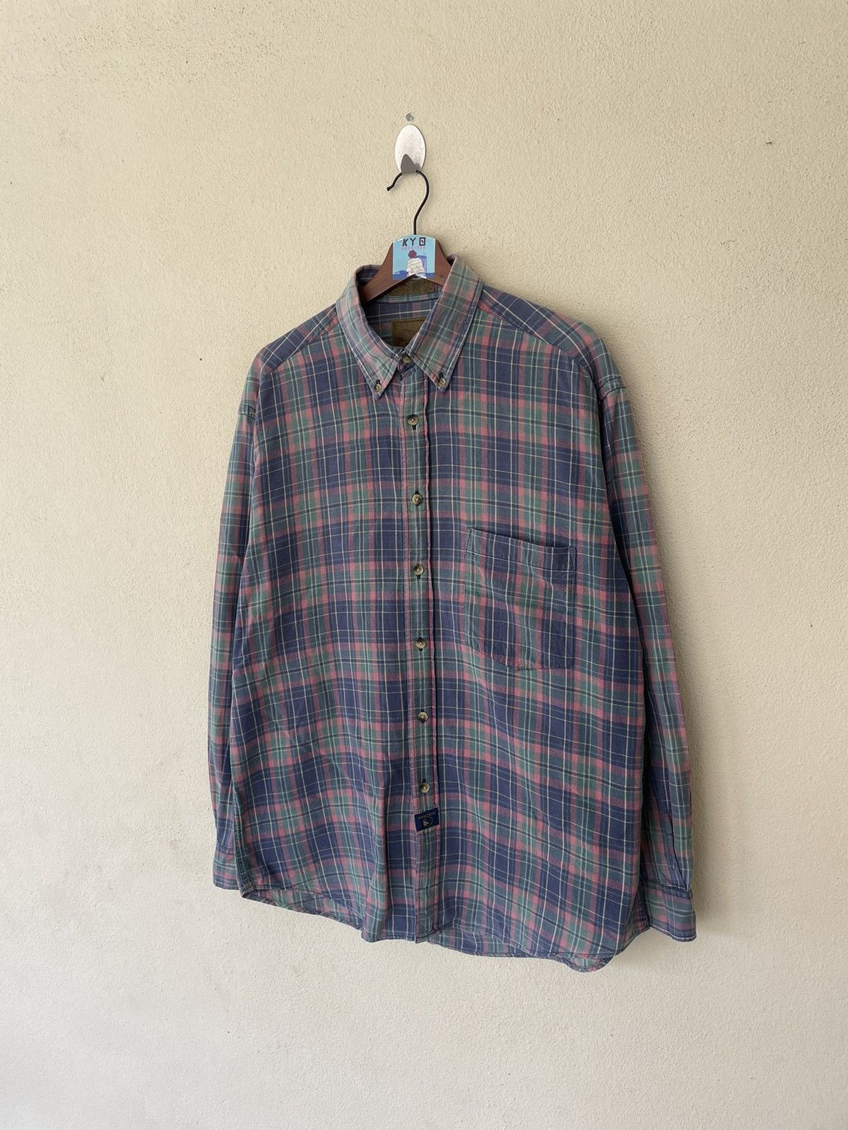 Japanese Brand × Vintage VINTAGE PLAID FISHING FLANNEL Size US L / EU 52-54 / 3 - 2 Thumbnail