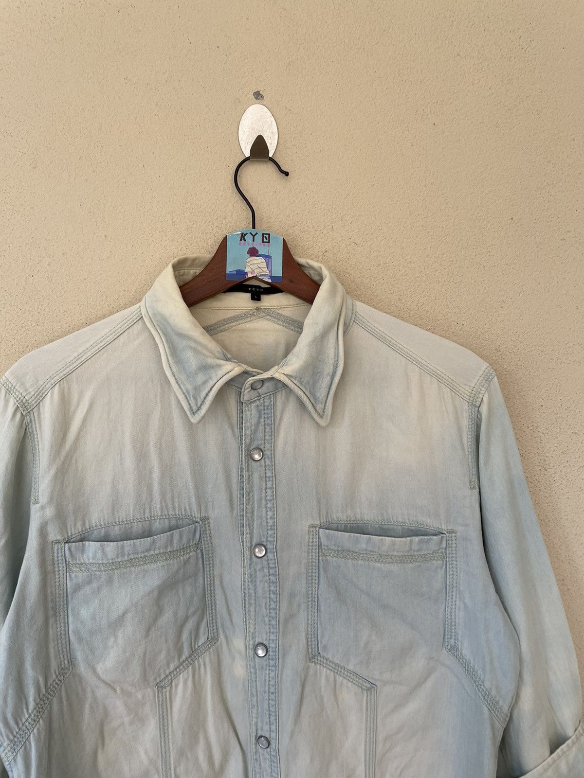 Japanese Brand × Vintage VINTAGE VEVS JAPANESE CHAMBRAY Size US L / EU 52-54 / 3 - 3 Thumbnail