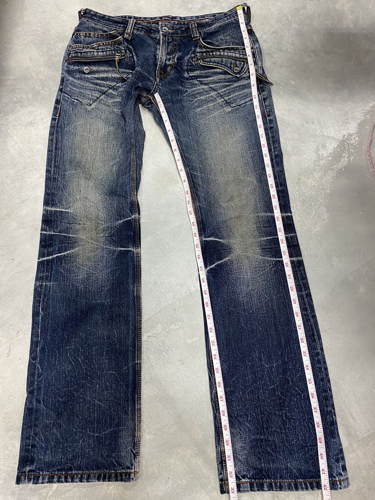 If Six Was Nine × Japanese Brand Japanese Brand NCFM Distressed Flared Denim Size US 32 / EU 48 - 17 Thumbnail