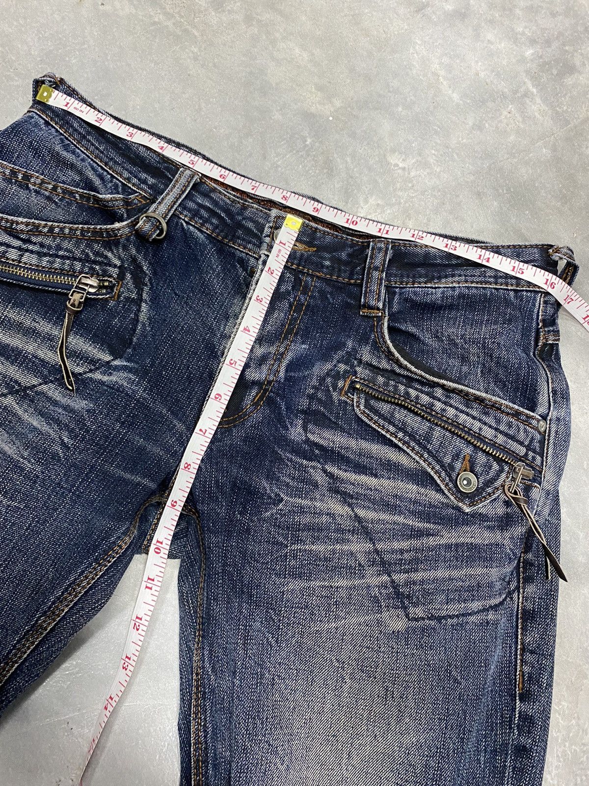 If Six Was Nine × Japanese Brand Japanese Brand NCFM Distressed Flared Denim Size US 32 / EU 48 - 15 Thumbnail