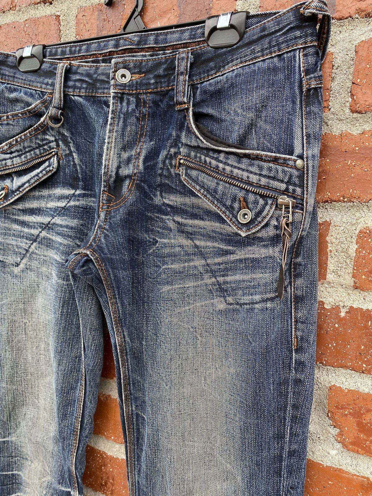 If Six Was Nine × Japanese Brand Japanese Brand NCFM Distressed Flared Denim Size US 32 / EU 48 - 3 Thumbnail