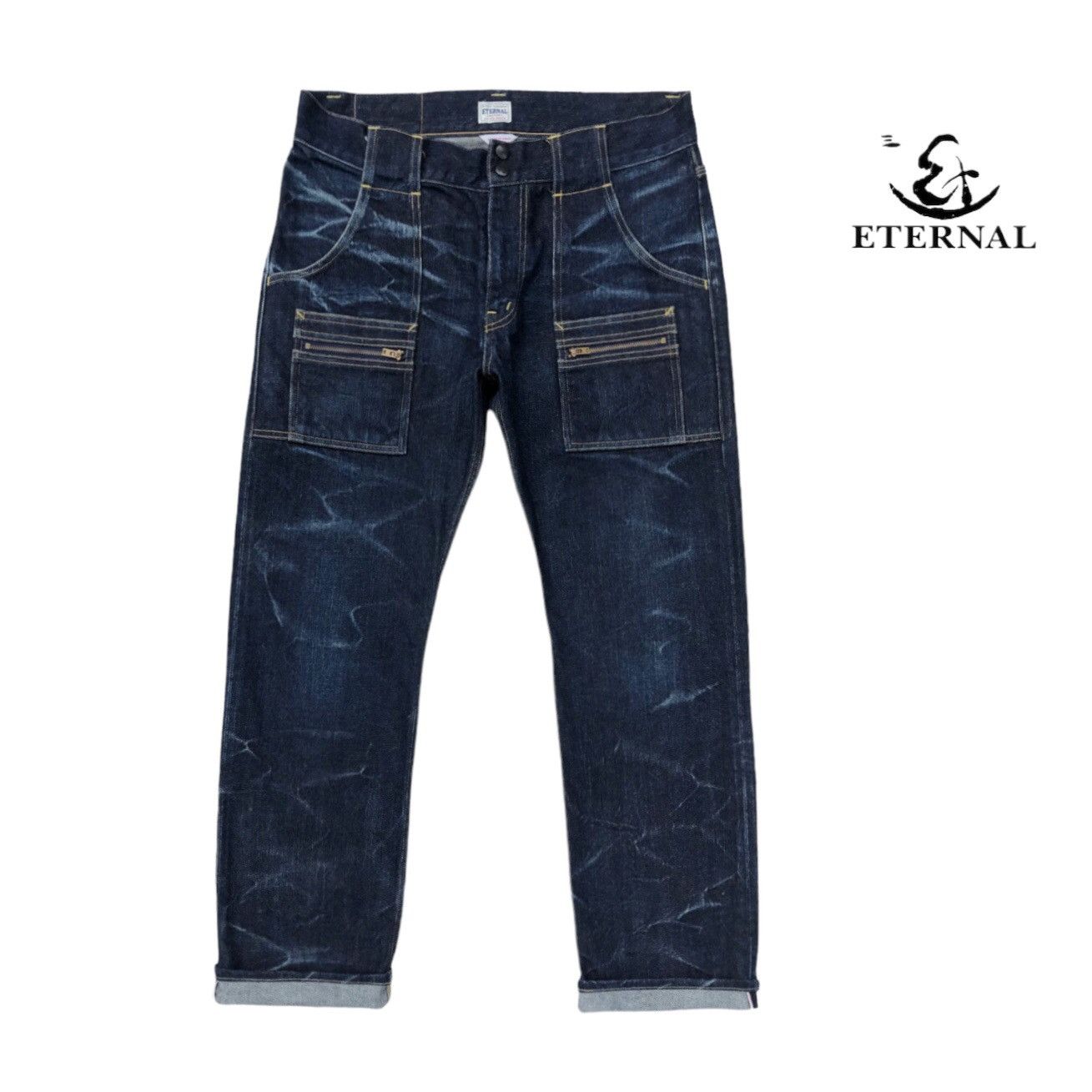 Eternal Eternal Blue Denim Bush Pant Redline Selvedge Jeans Size US 34 / EU 50 - 1 Thumbnail