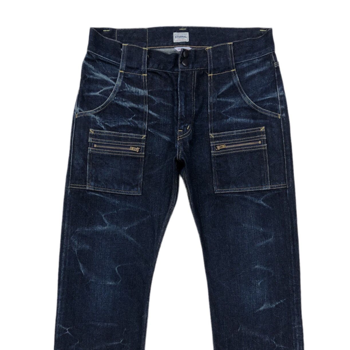 Eternal Eternal Blue Denim Bush Pant Redline Selvedge Jeans Size US 34 / EU 50 - 2 Thumbnail