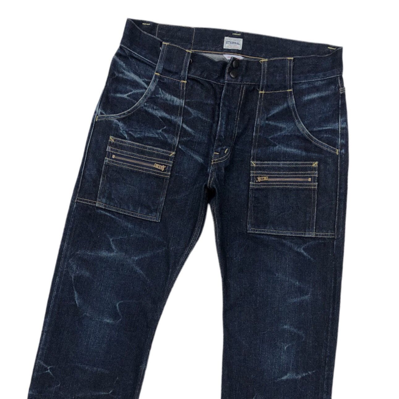Eternal Eternal Blue Denim Bush Pant Redline Selvedge Jeans Size US 34 / EU 50 - 7 Thumbnail