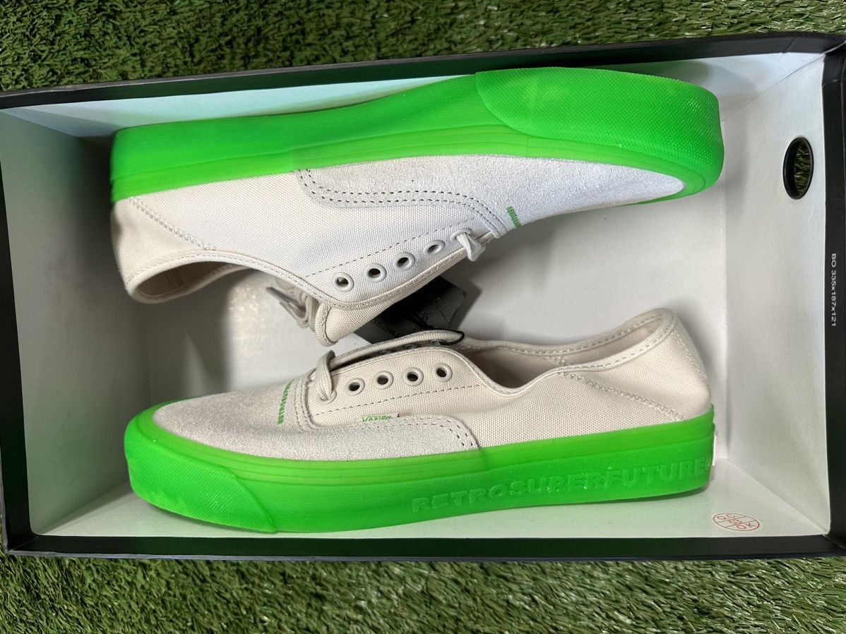 Vans x RSF Retrosuperfuture White Sand Classic Green 10