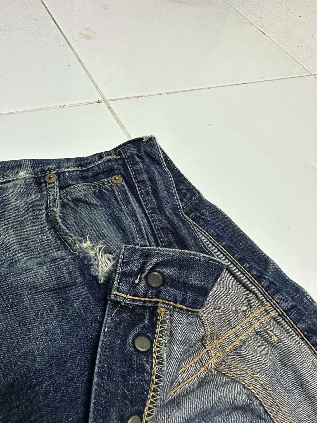 Vintage 30x28 The real McCoy’s selvedge blue denim jeans Size US 30 / EU 46 - 6 Thumbnail
