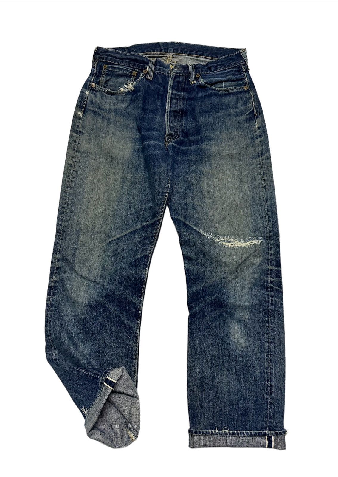 Vintage 30x28 The real McCoy’s selvedge blue denim jeans Size US 30 / EU 46 - 1 Thumbnail