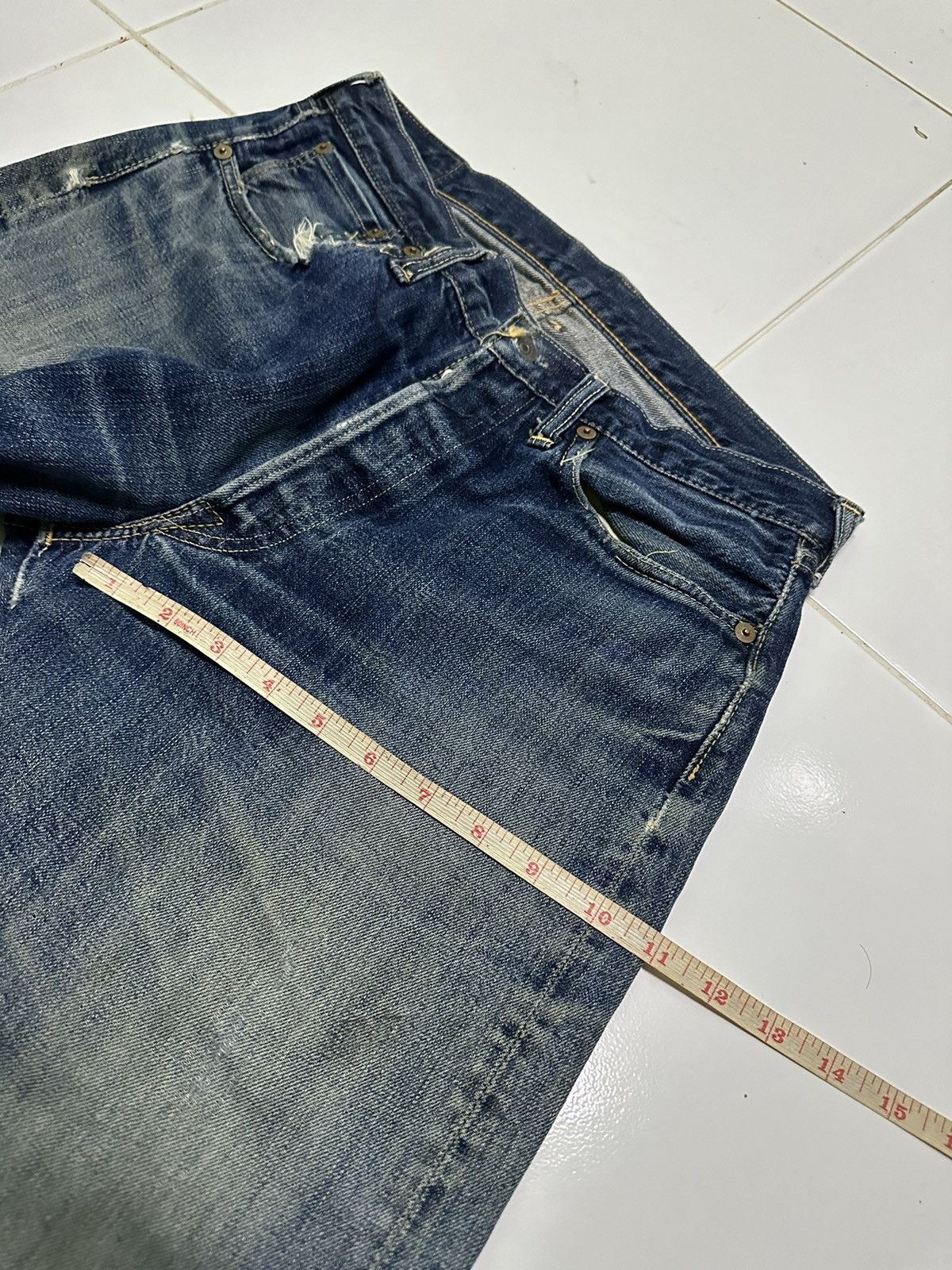 Vintage 30x28 The real McCoy’s selvedge blue denim jeans Size US 30 / EU 46 - 14 Thumbnail
