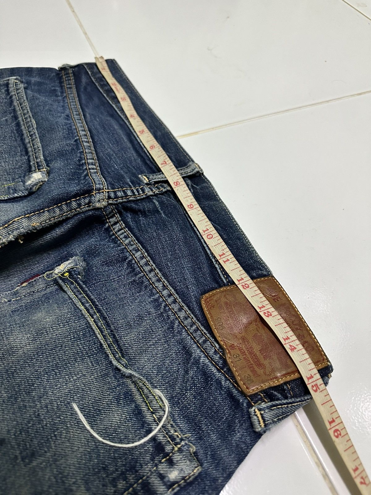 Vintage 30x28 The real McCoy’s selvedge blue denim jeans Size US 30 / EU 46 - 9 Thumbnail