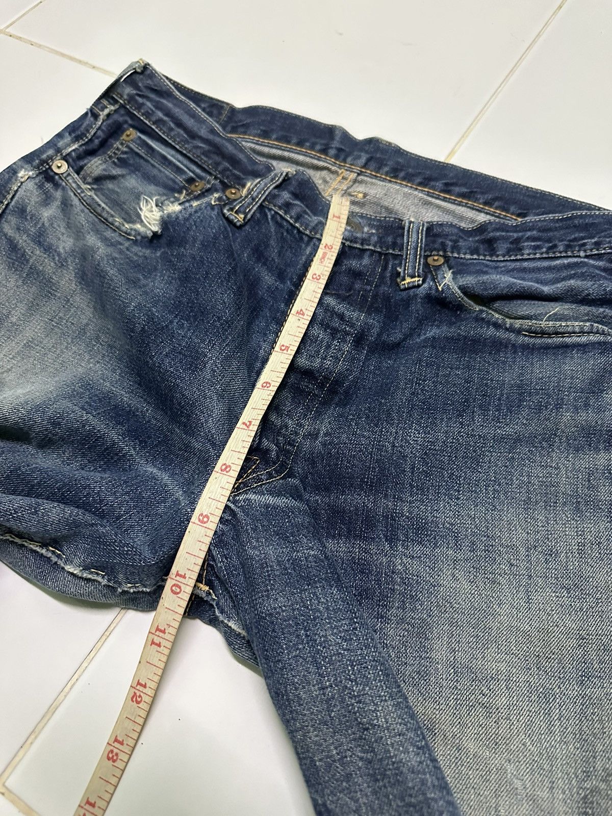 Vintage 30x28 The real McCoy’s selvedge blue denim jeans Size US 30 / EU 46 - 15 Thumbnail