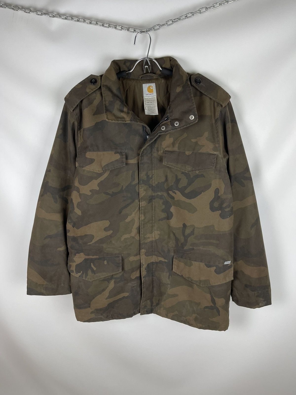 Carhartt Carhartt vintage camouflage logo military utility jacket Size US L / EU 52-54 / 3 - 1 Thumbnail