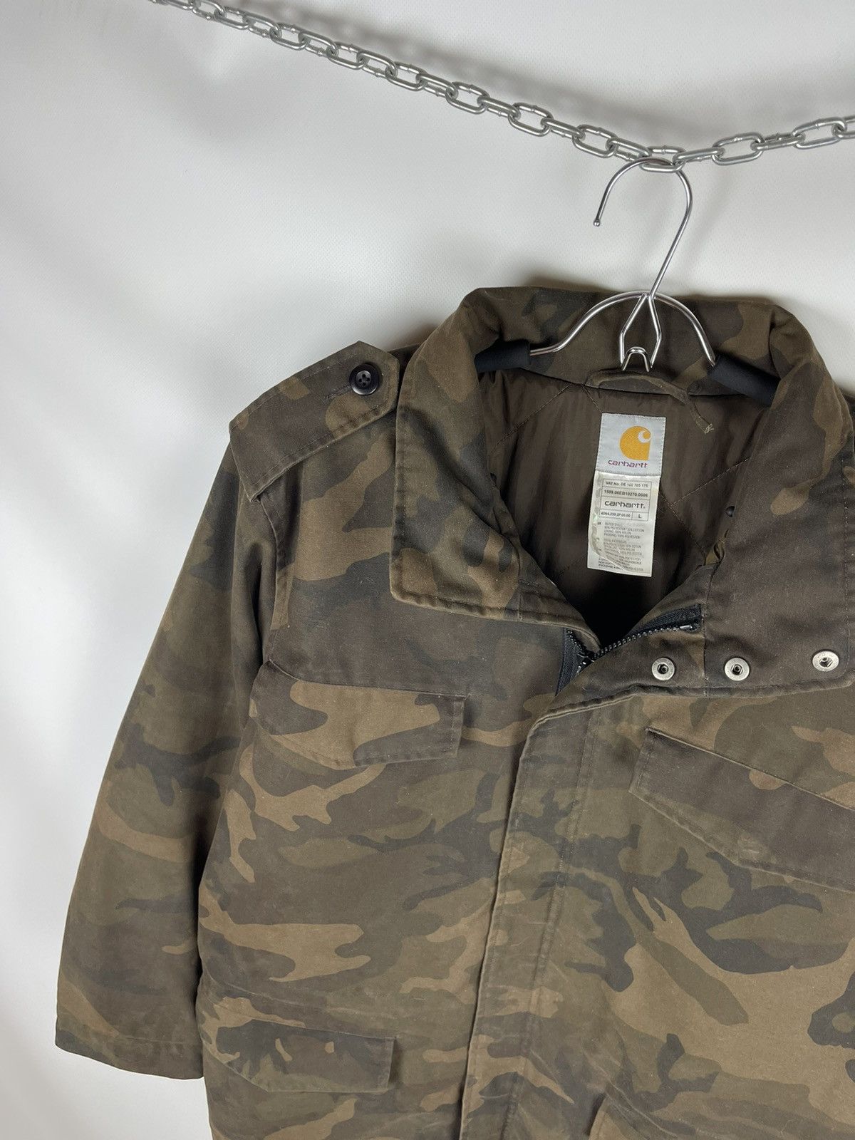 Carhartt Carhartt vintage camouflage logo military utility jacket Size US L / EU 52-54 / 3 - 9 Thumbnail