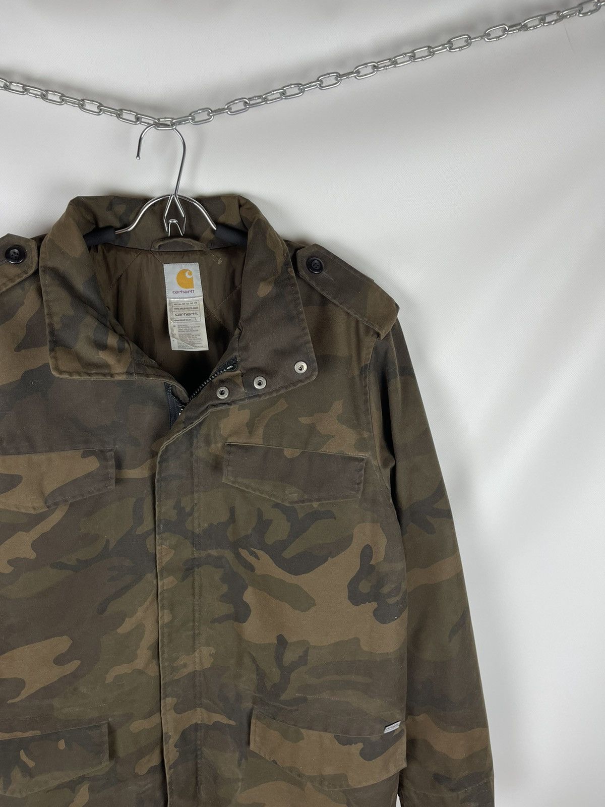 Carhartt Carhartt vintage camouflage logo military utility jacket Size US L / EU 52-54 / 3 - 4 Thumbnail