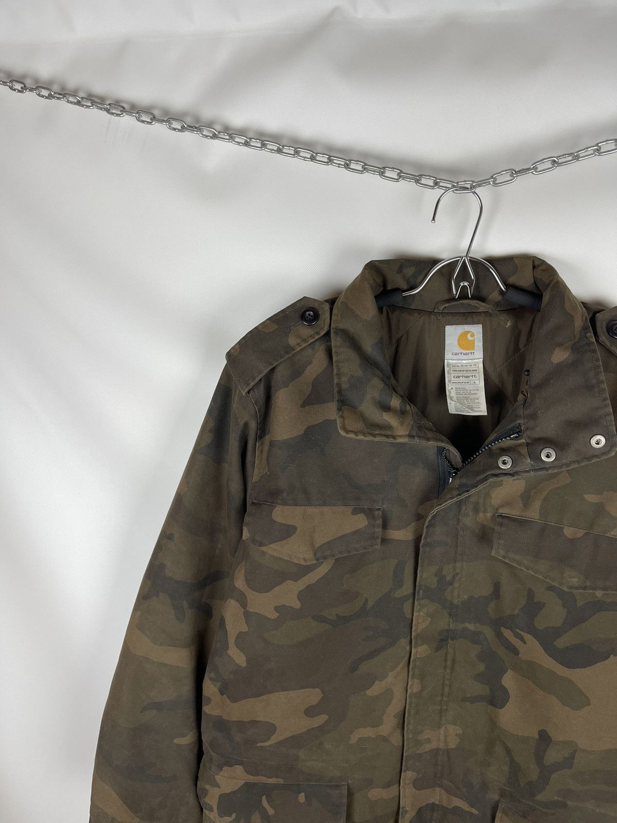 Carhartt Carhartt vintage camouflage logo military utility jacket Size US L / EU 52-54 / 3 - 2 Thumbnail
