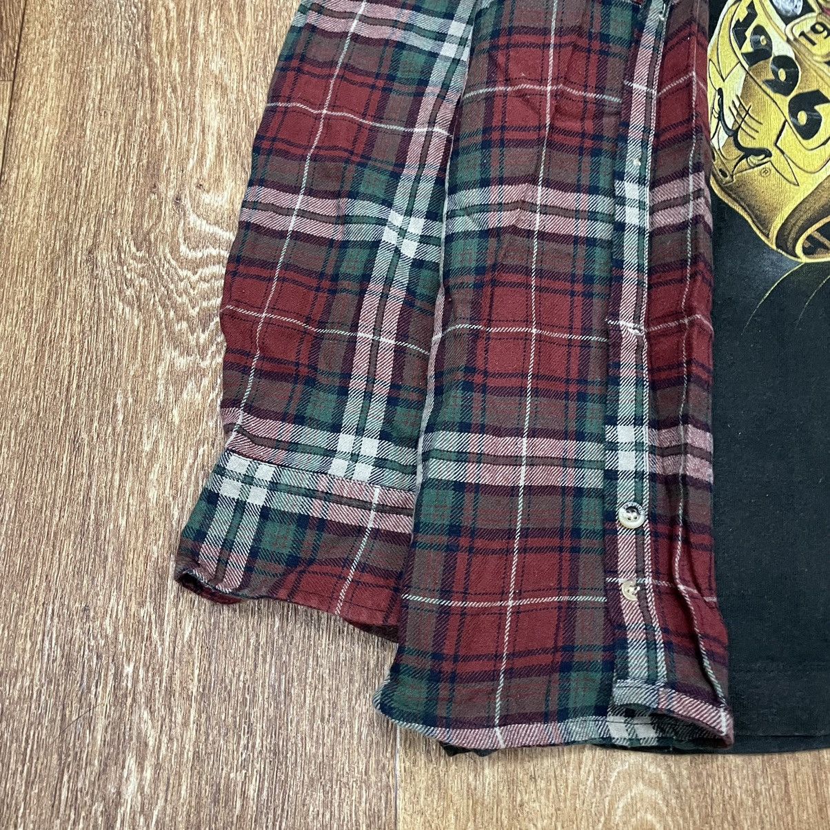 Vintage Vintage 90s Plaid Shirt Graphic Tee Grunge Streetwear Boxy M Size US M / EU 48-50 / 2 - 3 Thumbnail