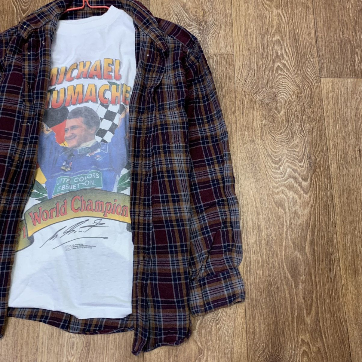 Flannel Vintage Flannel Shirt Checkered Travis Scott Style Size US L / EU 52-54 / 3 - 3 Thumbnail