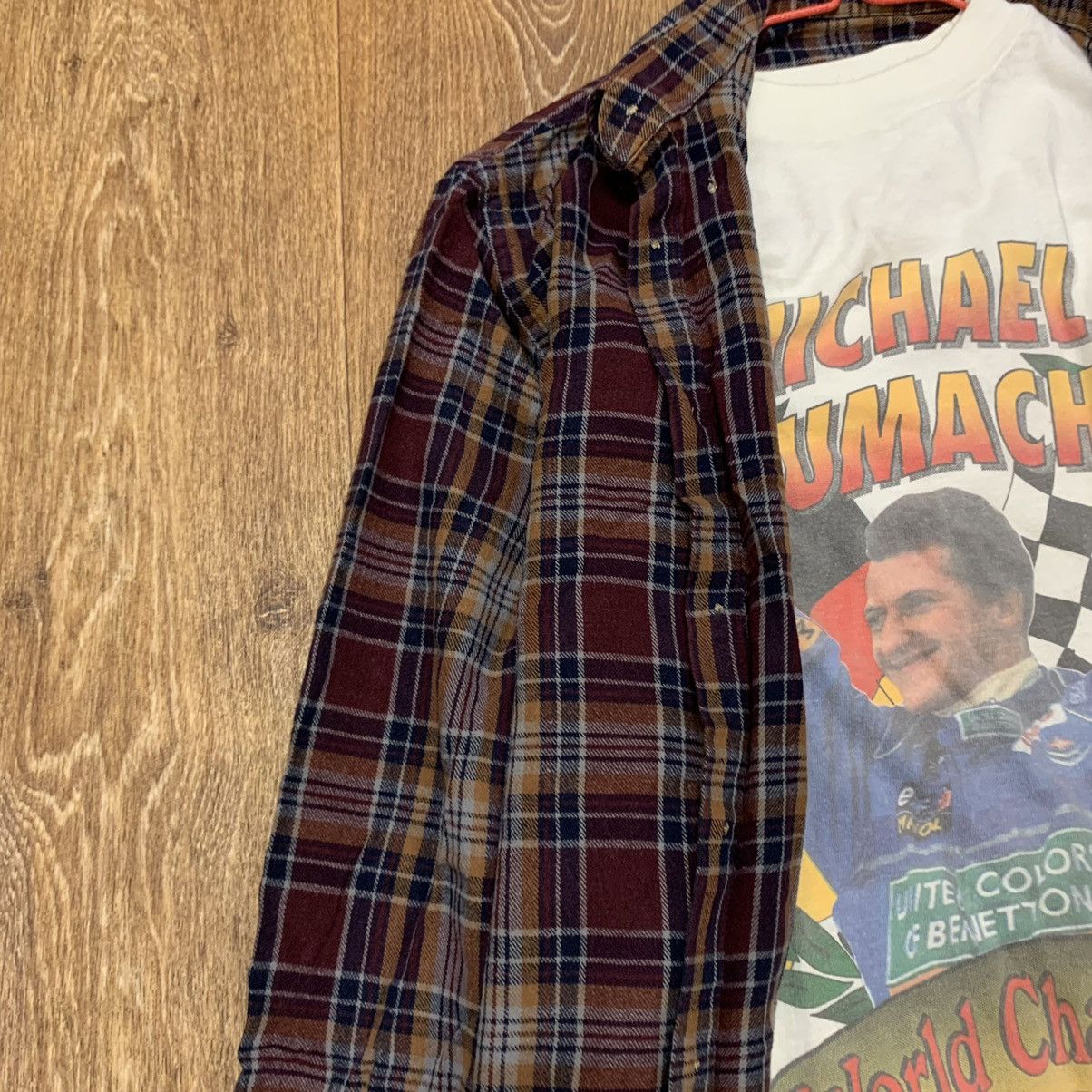 Flannel Vintage Flannel Shirt Checkered Travis Scott Style Size US L / EU 52-54 / 3 - 5 Thumbnail